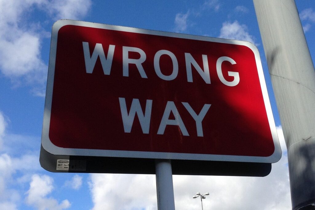 wrong way, sign, road, caution, warning, wrong, direction, information, danger, directional, signage, driving, drive, traffic, signpost, navigation, travel, traveling, wrong way, wrong way, wrong, wrong, wrong, wrong, wrong